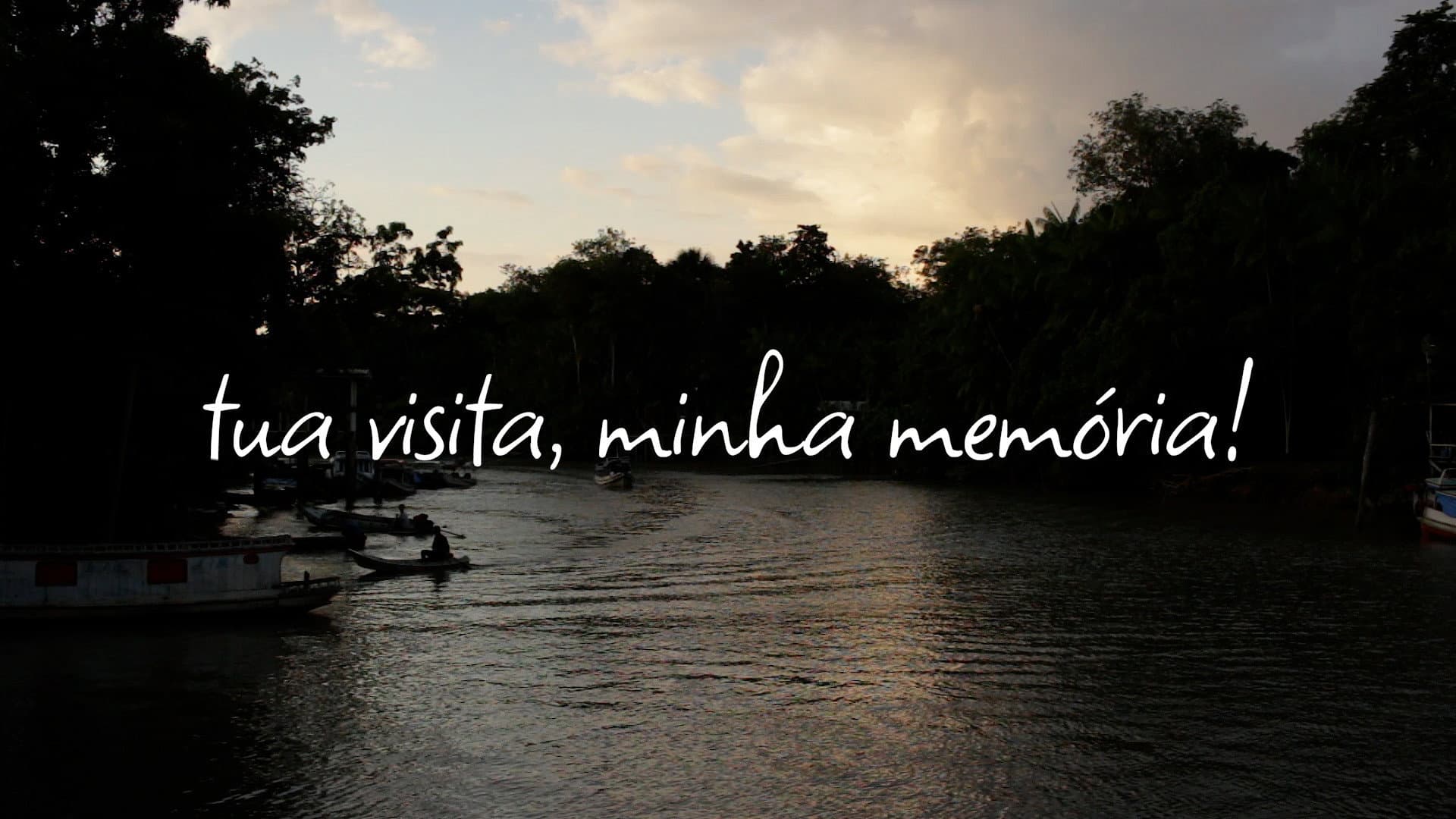 Tua visita, minha memória!
