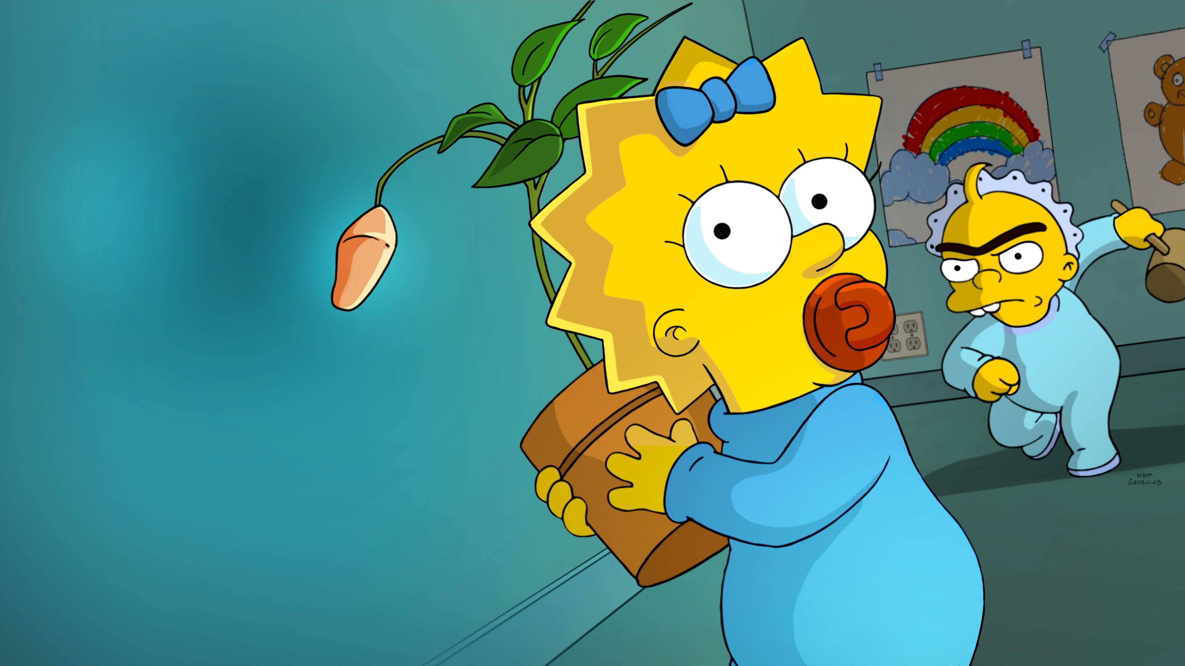 Maggie Simpson en Un largo día de guardería