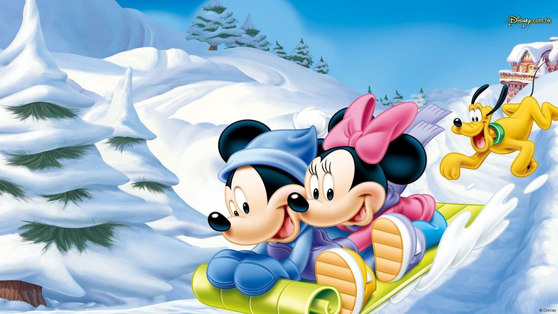 Mickey Mouse - La exhibicion de moños de invierno de Minnie
