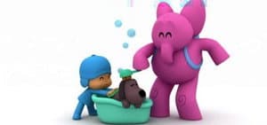 Bañando a Loula