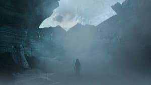 Debajo del glaciar