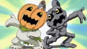Pumpkinmon y Gotsumon