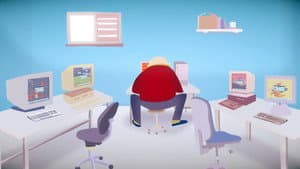 Vie et Mort des écrans de veille dans une salle informatique — foto 1