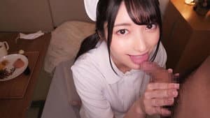 携帯ナースコールで24時間口内射精OK！ 即尺超好きおしゃぶり痴女ナース 藤井いよな — foto 2