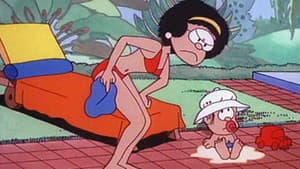 Mamá regaña a Guille en la piscina