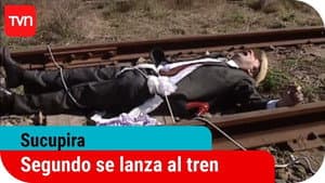 Segundo se lanza a las lineas del tren