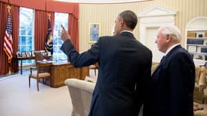 David Attenborough Meets President Obama — foto 1