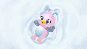 Nadando en copos de nieve