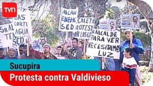 Protesta contra el alcalde Valdivieso