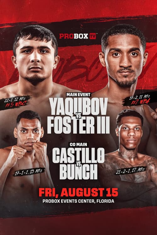 Muhammadkhuja Yaqubov vs. William Foster III