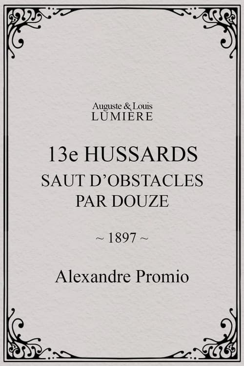 13e hussards : saut d’obstacles par douze