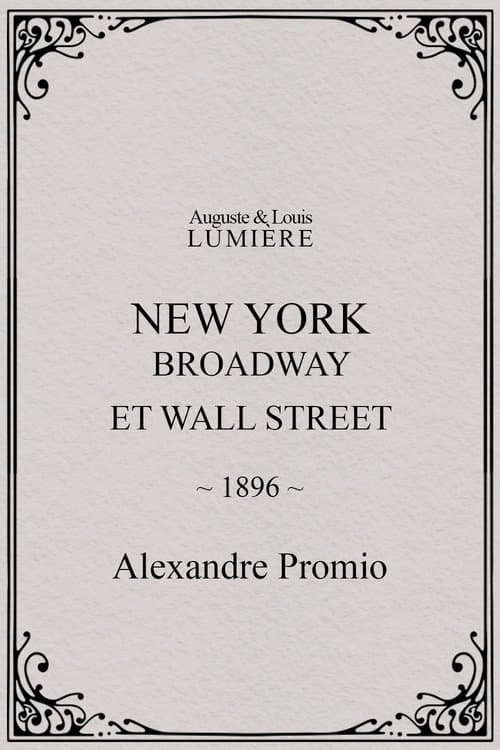 New York, Broadway et Wall Street