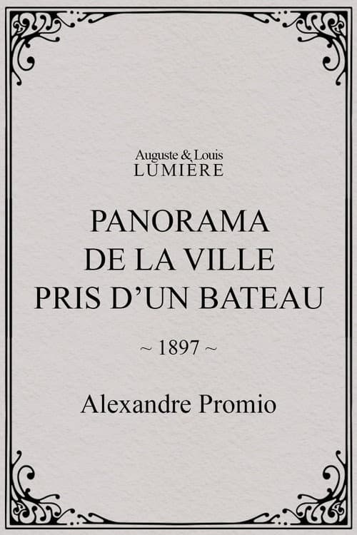 Panorama de la ville pris d’un bateau