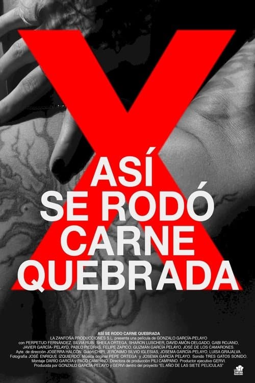 Así se rodó carne quebrada
