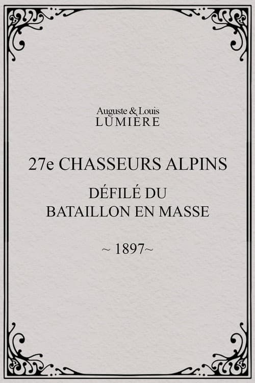 27ème chasseurs alpins : défilé du bataillon en masse