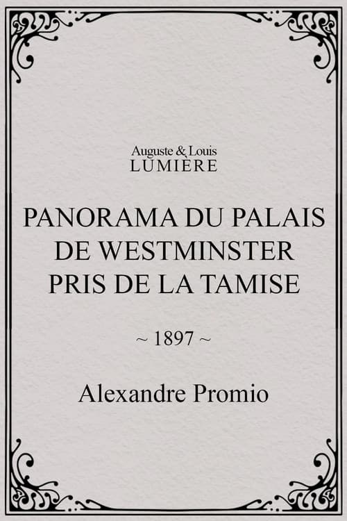 Panorama du palais de Westminster pris de la Tamise